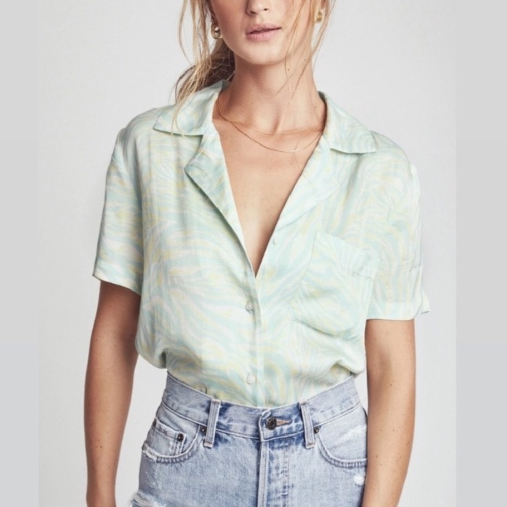 PISTOLA Pastel Animal Print Vaca Top - NEW